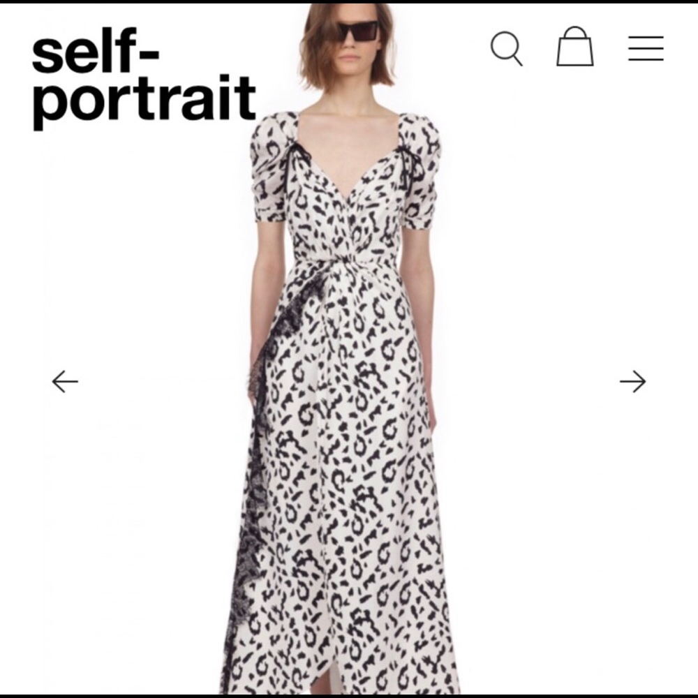 Self Portrait leopard print dress